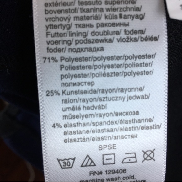 Venus Women's Navy Blue Black Asymmetrical Zip & Hem Sleeveless Dress Size 14 - Picture 11 of 11